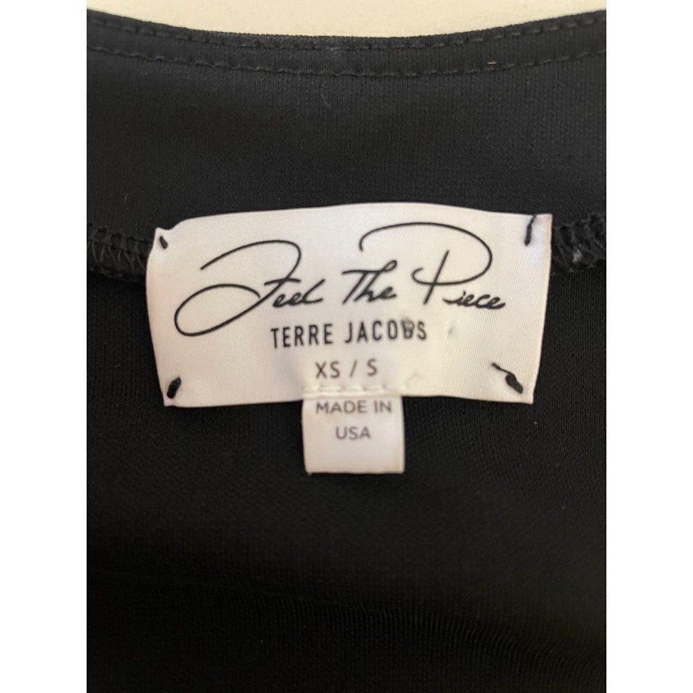 Feel the Piece Terre Jacobs Black Rue Cold Shoulder Top XS Small - Picture 5 of 5